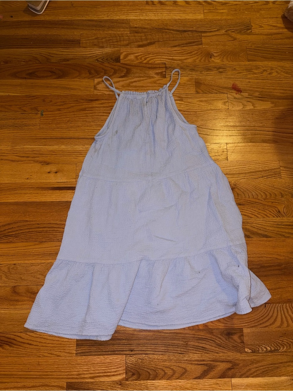 Primark Light Blue Tiered Sundress with Spaghetti Straps